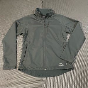 LL Bean Windbreaker Jacket Women’s Size XS Black Full Zip